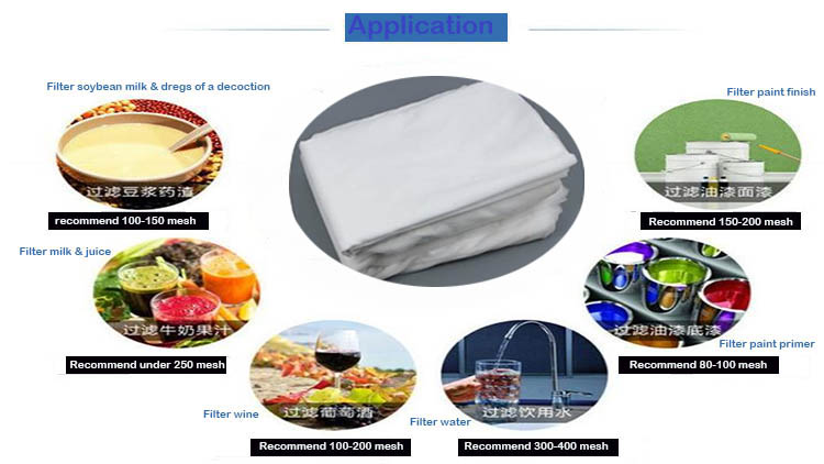 Environmental protection food material liquid and dust industry filtration plastic mesh belt with different mesh